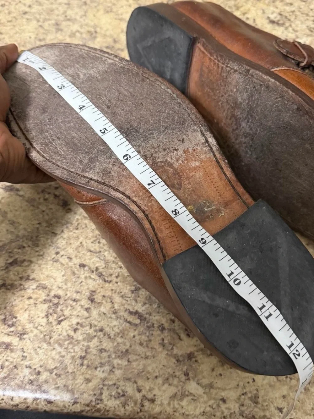 Allen Edmonds Lubbock 9 D Brown Leather Monk Strap Dress Shoes USA 8032 Oxfords